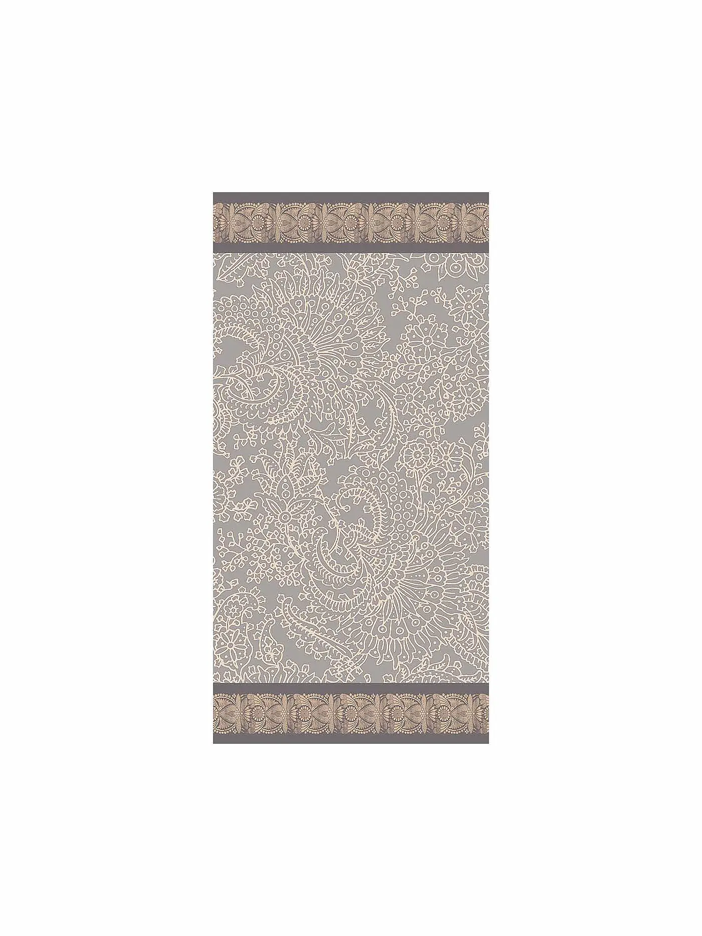 BASSETTI | Handtuch 50x100cm MONREALE Rot/Orange | hellgrau